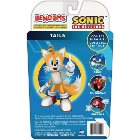 Figurka Tails Sonic The Hedgehog Bend EMS Wyginana