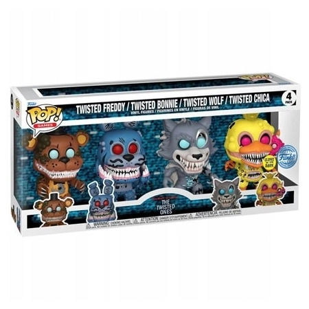 Twisted Chica Wolf Bonnie Funko Pop 4 Pack FNAF Five Nights at Freddy's