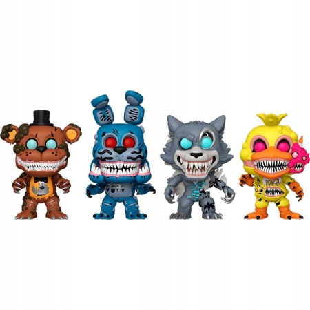Twisted Chica Wolf Bonnie Funko Pop 4 Pack FNAF Five Nights at Freddy's