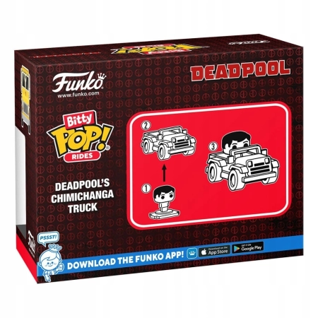 Deadpool Chimichanga Truck Figurka Funko Bitty Pop Rides