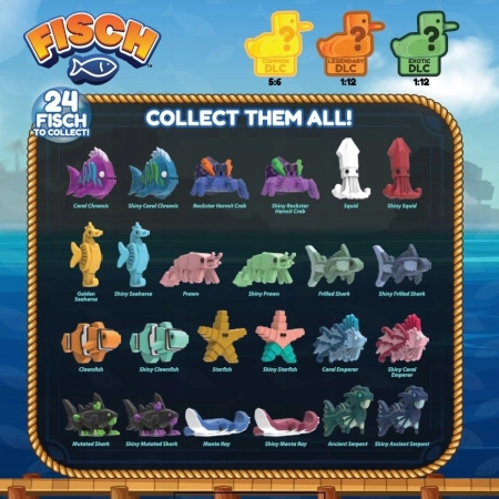 Fisch Roblox Figurka Ryba Blind Box Niespodzianka Saszetka