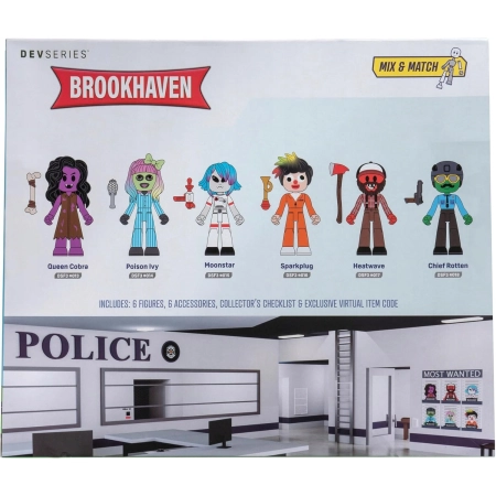 Figurki Brookhaven Most Wanted Roblox Zestaw 6 Figurek Jazwarez Dev