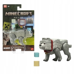 Figurka Wolf Dennis Wilk Film Minecraft Movie Mattel