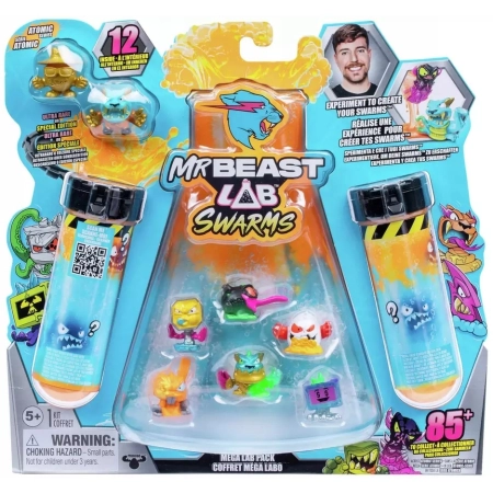 Mr. Beast Mega Lab Swarms 12-Pack Figurki Zestaw Laboratorium MrBeast