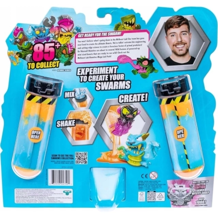Mr. Beast Mega Lab Swarms 12-Pack Figurki Zestaw Laboratorium MrBeast