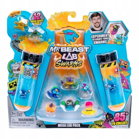 Mr. Beast Mega Lab Swarms 12-Pack Figurki Zestaw Laboratorium MrBeast