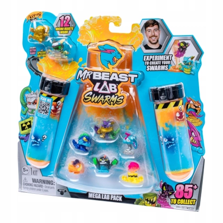 Mr. Beast Mega Lab Swarms 12-Pack Figurki Zestaw Laboratorium MrBeast