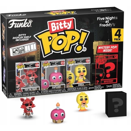 Figurka Five Nights at Freddy's Bitty Pop Foxy Freddy Chica Cupcake Funko