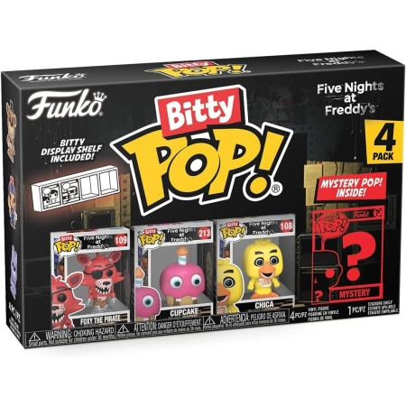 Figurka Five Nights at Freddy's Bitty Pop Foxy Freddy Chica Cupcake Funko